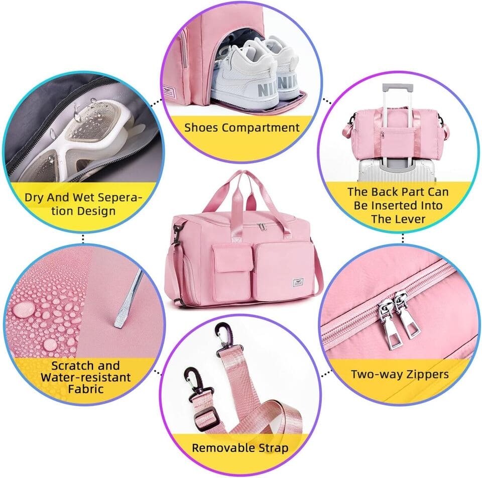 Personal Sports Duffle Bag, Large Capacity Travel Luggage Bag, Multifunctional Trip Splash Proof Luggage Bag, Men Women Fashion Shoulder Bag, Multi Pockets Waterproof Shoe Cabinet Bag Personal Sports Duffle Bag, Large Capacity Travel Luggage Bag, Multifunctional Trip Splash Proof Luggage Bag, Men Women Fashion Shoulder Bag, Multi Pockets Waterproof Shoe Cabinet Bag
